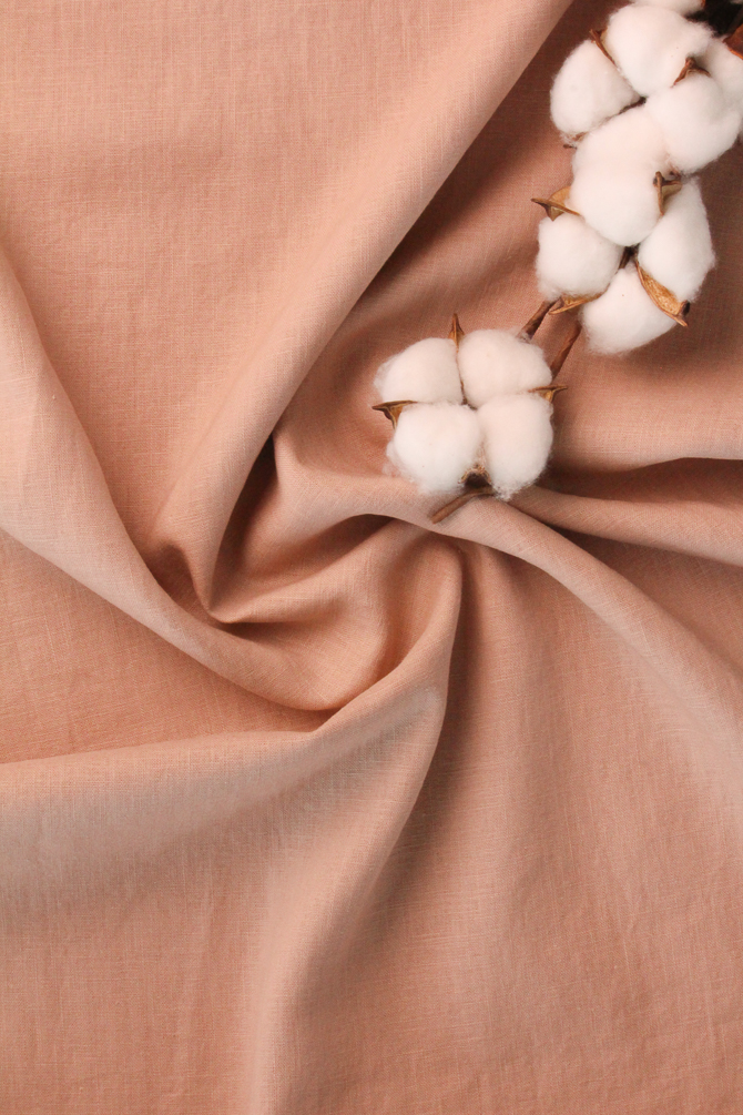 Linen stone washed rose nude