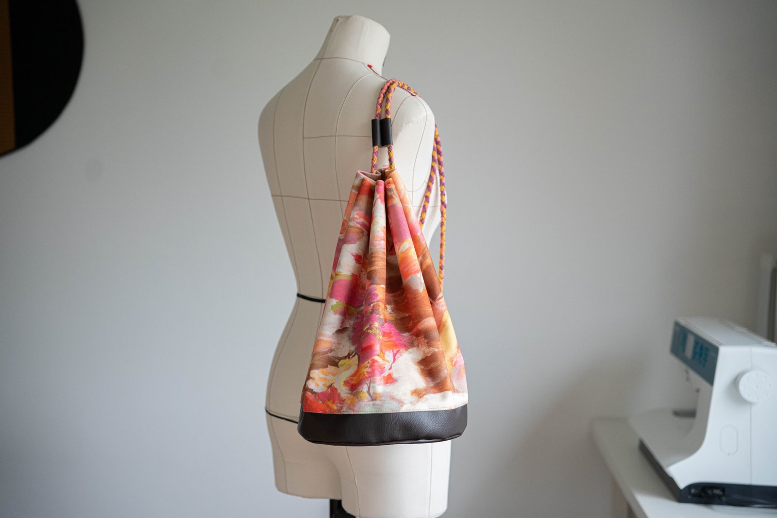 Sac bourse en tissu – vue de face